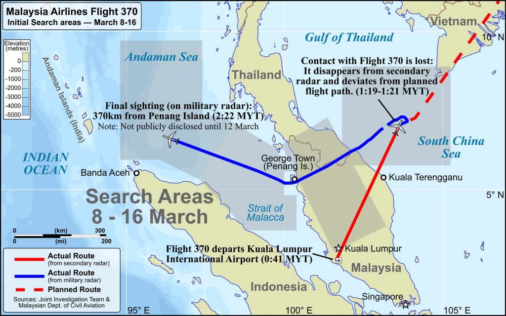 mh370 route