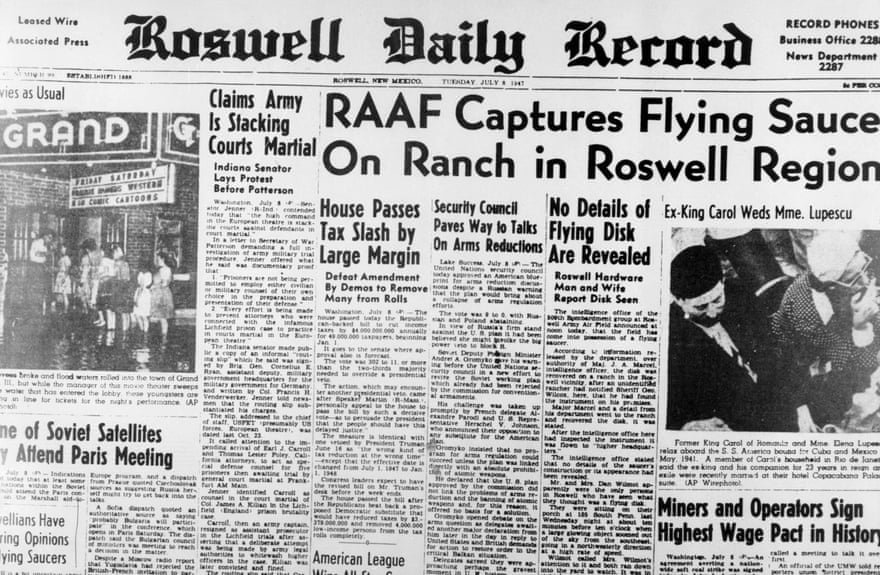 Newspaper from few Days after Roswell Incident.