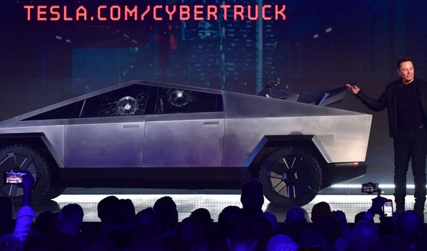 Elon Musk, CEO of Tesla unveils Cyber Truck