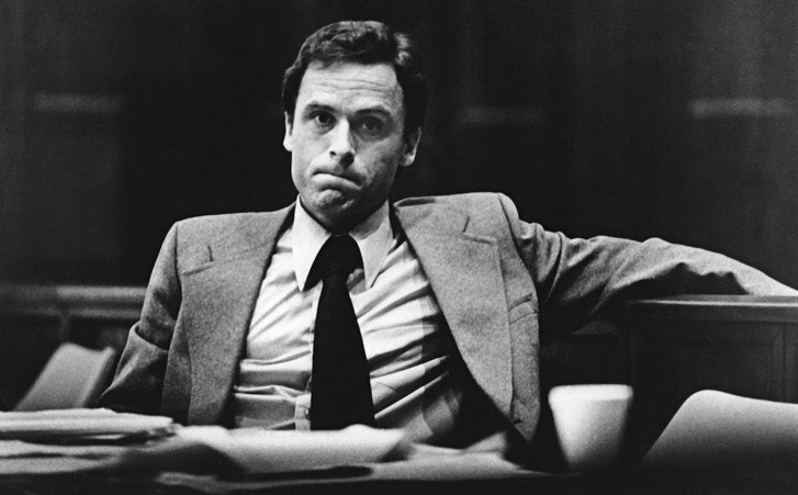 Ted Bundy while on trials 