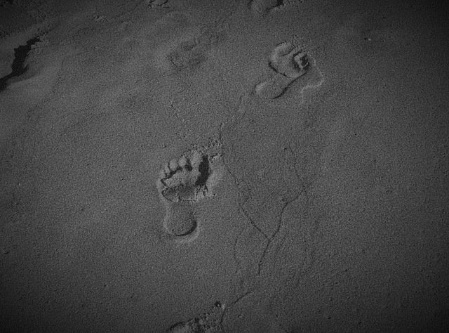 footprints of the child
