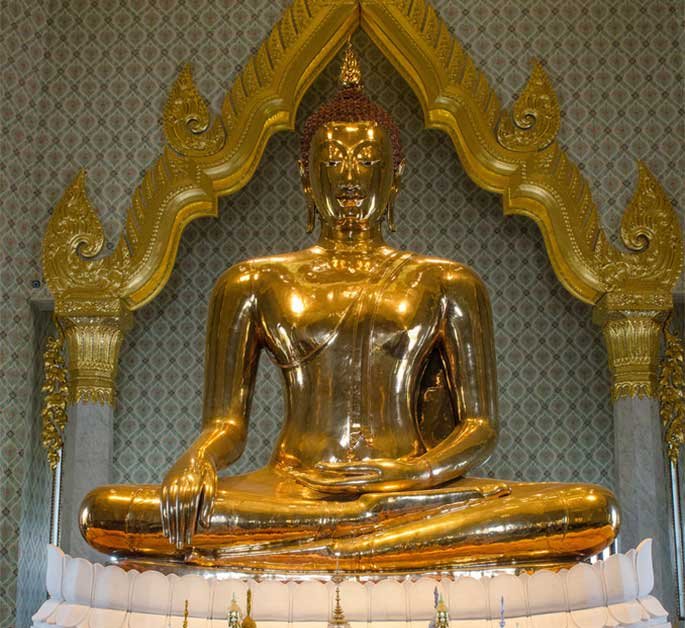 The Golden Buddha at Wat Traimit.
