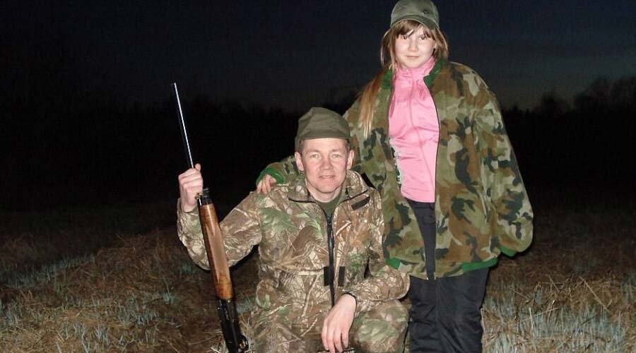 Alexandra began hunting at the age of 18 with her father