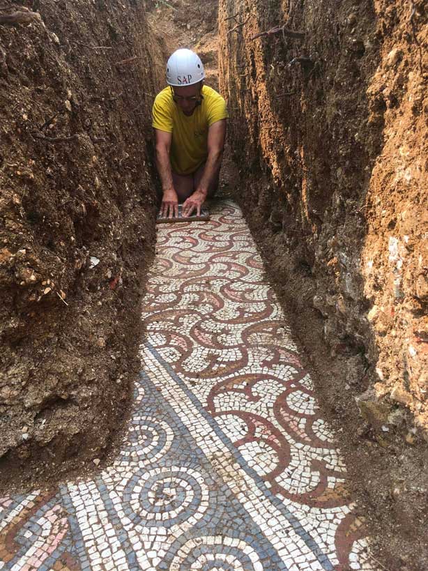 Third Century flooring of Ancient Roman Villa 