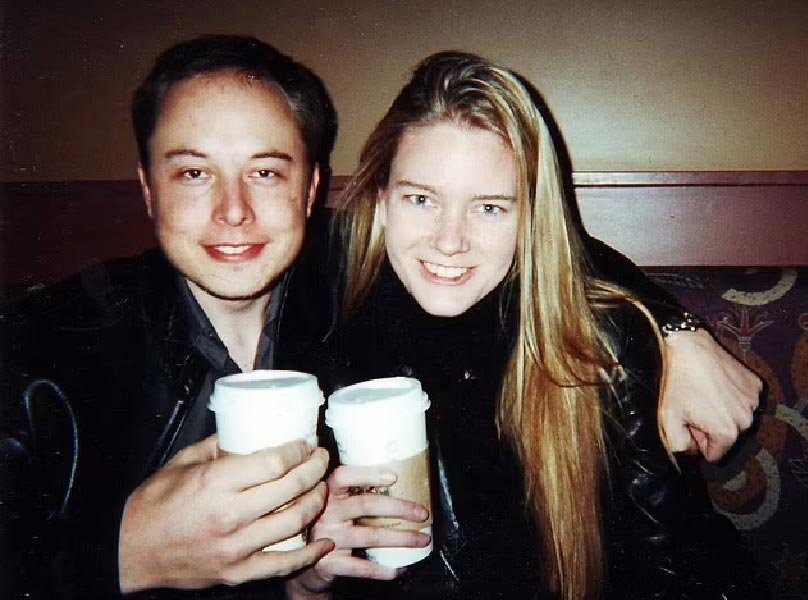 Elon Musk and Justine Wilson 