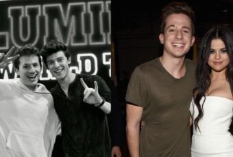 charlie puth with shawn mendes, and selena gomez