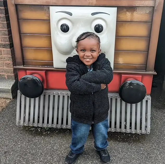 Three-year-old (pictured) Dwelaniyah Robinson suffered excruciating burns from being forced into scalding water and was subjected to a series of cruel acts by his mother  